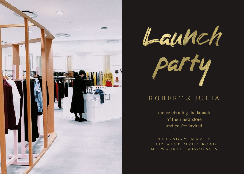 Launch party Grand Opening Invitation Template (Free) Greetings Island